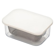 YOSHIKAWA 吉川 吉川rcz-210帶濾網大型微波爐容器 sp1266, 1入, 透明