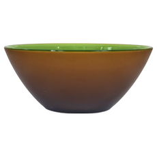 guzzini MF雙色雙碗組 12公分, 咖啡色 + 綠色, 1組