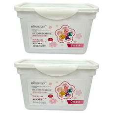 HOARGGER 韩戈 六合一去污漬抗菌洗衣球 30顆/Set 硬盒包裝 全方面清潔 柔順衣物 留香持久 白桃風味香氛豆, 30顆, 2盒