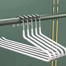 小麥購物 Z型衣架 C127 78g, 經典白色, 10支