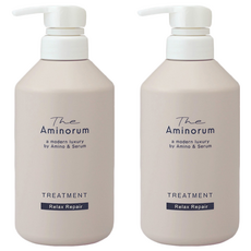 KUMANO 熊野油脂 The Aminorum 奢華氨基酸修護潤髮乳 TREATMENT, 400ml, 2瓶