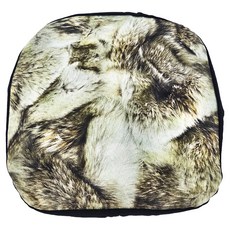wildfun 野放 可拆洗RV桶坐墊套 165g, 狐狸皮草印花