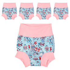 Splash About Happy Nappy 全新3D游泳尿布褲 Hidden Treasure 男女通用 1~2歲, XL, 5件