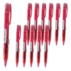 Pentel 飛龍文具 側壓自動鉛筆 PD105C-P 果凍粉色, 0.5mm, 12支