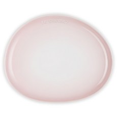 lc 繁花系列 花瓣造型盤 27cm 貝殼粉 浪漫餐桌擺設, 1入