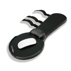 多功能可托手滑鼠墊 輪椅扶手可用 可安裝在桌面, 黑色, 1個