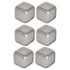 索樂生活 不鏽鋼冰塊 原色 304不鏽鋼冰鎮速冷保冰塊, 1組