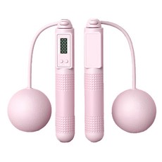 OMG 智能計數負重跳繩, 精鋼軸承設計 搭配ABS防滑手柄, 3m, 粉色, 1組