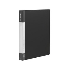 DaTaBanK 三田文具 A4 標準型 2孔夾資料夾 8cm孔距 32x26.2x3.5cm, 黑色, 4本