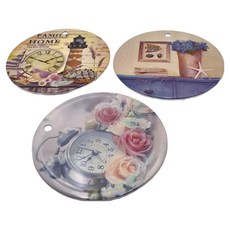 吾圃 美耐熱鍋盤墊 可水洗 可吊掛 直徑18.5公分 耐熱100度C, 黃色 + 米色 + 灰白色, 10個