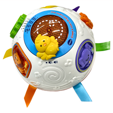 vtech Baby 聲光滾滾球 動物派對, 獨特設計會自行360度滾動, 彩色鮮豔的按鍵, 吸引寶寶去觸碰給予燈光及音樂的回應, 1個