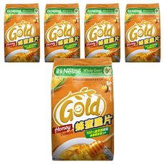 雀巢蜂蜜脆片 含全穀營養 100%純天然蜂蜜 非基因改造玉米, 225g, 5包