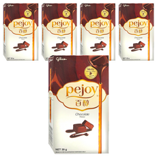 Pejoy百醇 巧克力甜心棒, 日本原裝進口 亞洲限定口味 香濃酥脆爽口餅皮, 39g, 5盒