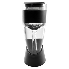 TaylorsEye 附座過濾醒酒器 壓克力、ABS塑料, 醒酒器直徑6 x 14.5cm + 收納座6.8 x 5.5 x 5.8cm, 1組