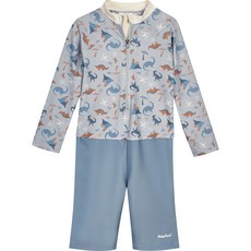 playshoes 抗UV長袖防曬防寒兒童連身泳裝