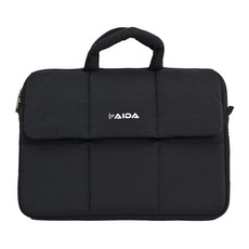 台灣 AIDA Comfy 雲朵筆電包 附背帶 15/16吋 經典黑, 1個