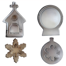 Betty's 焙蒂絲 聖誕搖搖餅乾壓模, 1組, 銀色