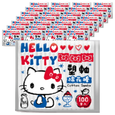 塑軸棉花棒 Hello Kitty, 100支, 36包
