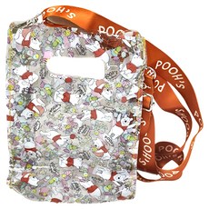 Winnie the Pooh 小熊維尼 織帶透明斜背包, 15 x 6.5 x 20cm, 維尼小豬