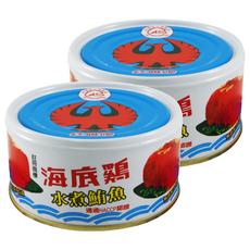 紅鷹牌 水煮鮪魚 台灣宜蘭在地製造 保證不含防腐劑及化學色素, 170g, 2罐