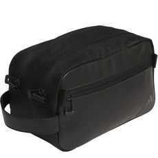 愛迪達 雙拉鍊收納包 HZ9239, 黑色, 1個