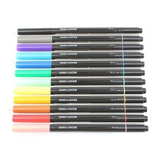 SIMBALION 雄獅 雙頭彩繪筆 布料 TM-12, 12色, 1組