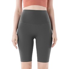 S-Sport Plus+ 五分瑜珈褲, 高腰, 無尷尬三角區, 一片式剪裁, X L, 鈦灰色