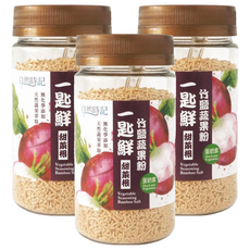 自然時記 一匙鮮 竹鹽蔬果粉 甜菜根, 120g, 3罐