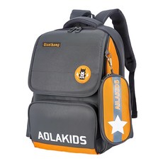 AOLAKIDS 兒童書包 300g, 橙灰色, 30 x 43 x16cm