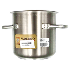 PADERNO S.T 進口雙耳厚底湯桶 16*16cm, 16cm, 銀色, 1個