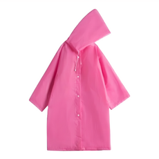 小麥購物 輕便雨衣 成人 Y489 143g, 粉色, 3件
