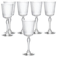 Bormioli Rocco 美式復古雕紋調酒高腳杯 6個 250ml