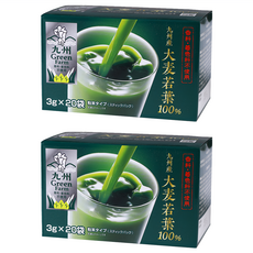 Global Garden 盛花園 日本九州產100%大麥若葉青汁, 隨身小包裝, 無農藥殘留認證, 60g, 2盒