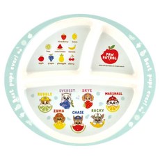 Skater 竹纖維美耐皿分隔餐盤 3格 430ml, 1個, 汪汪隊