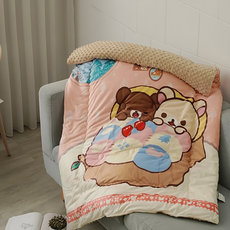 BUHO 布歐 Rilakkuma拉拉熊 超柔軟 泡泡暖絨被, 夢幻之夜