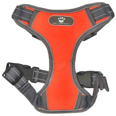 背心式寵物反光背帶, S, 橙色, 1個