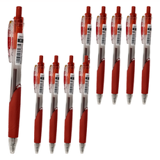 ZEBRA 斑馬牌 真順筆原子筆-紅色, 10支