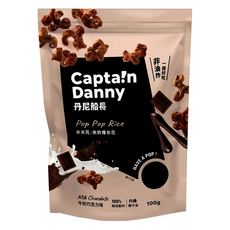 Captain Danny 丹尼船長 米米花 牛奶巧克力味, 100g, 1包