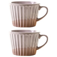 PRELUDE Creamy系列含握柄多用途湯碗 粉色 700毫升, 2個