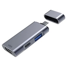 INTOPIC廣鼎 三合一Type-C轉接器-HBC-375 4K HDMI USB3.0, 1個