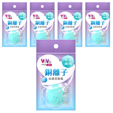 ViVa 帕瑞詩 銅離子抗菌美妝蛋, 鬆軟有彈性, 輕柔上妝, 水滴型多角度, 貼合臉部肌膚, 添加銅離子, 減少細菌滋生, 5個