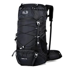 New Outlander 輕量化 Farrell 登山背包 50L (附防雨罩), 黑色