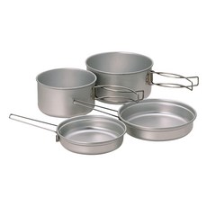 snow peak 雪諾必克 鋁合金個人雙鍋組, 鋁色, 1層, 1組