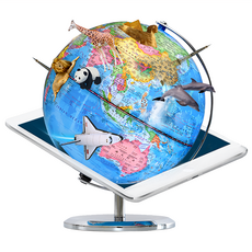 AHOYE AR互動式地球儀 學習玩具 支援iPad/Android,混和顏色