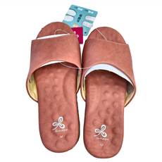 Vero&Nique 維諾妮卡 優質乳膠室內皮拖鞋, 台灣製造, 細緻內裡, 雲朵色系, 全底乳膠, 粉紅色, M(260mm), 1雙