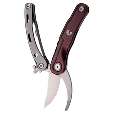 CAPTAIN STAG 鹿牌 多功能剪刀5 - 鉗子、刀、鋸、釣線、V型刀, 咖色, 1個