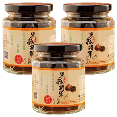 黑蒜將軍 去皮黑蒜仁, 酸甜, 無辛辣, 無臭蒜味, 熟成黑蒜日本風味, 150g, 3罐
