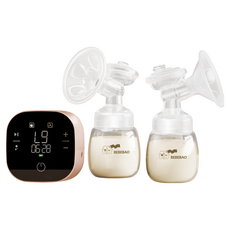 BEBEBAO 比比寶 雙邊電動吸乳器 BB-5020 粉色, 模擬寶寶自然吸吮, 舒適哺乳體驗, 1個