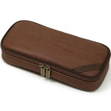 LOONLOON 664 木紋標準鉛筆盒 棕色, 1個