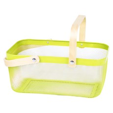 Cotton Field 棉花田傢飾 丹麥鐵藝收納籃, 綠色, 1個